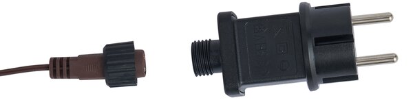 Lampa podłogowa Brązowy Rattan Renifer z LED IP44 - Flossie