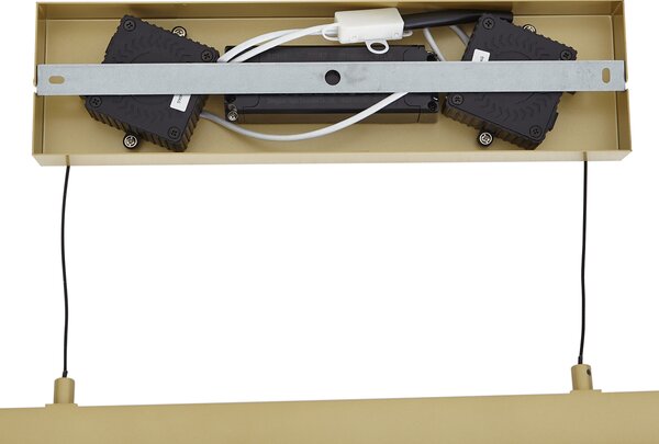 Nowoczesna lampa wisząca mosiężna z przezroczystym szkłem z LED Easylift - Catch