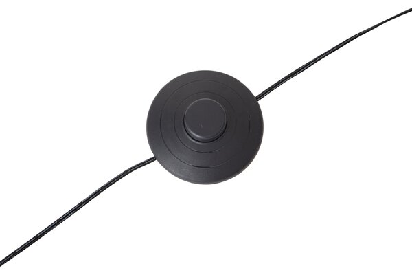 Designerska lampa łukowa podłogowa złota z LED z 3-stopniowym ściemnianiem - Anello