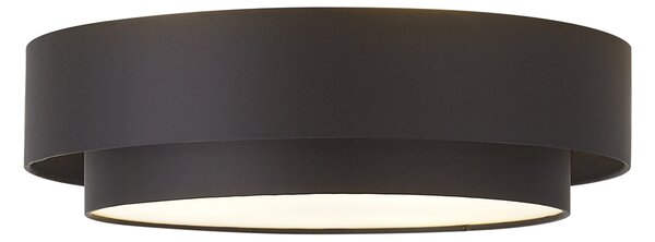 Nowoczesna lampa sufitowa czarna 50 cm 3-punktowa - Drum Duo