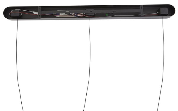 Lampa wisząca czarna z beżowym, z LED, 3-stopniowa regulacja ściemniania, 3-źródła światła Easylift - Witch