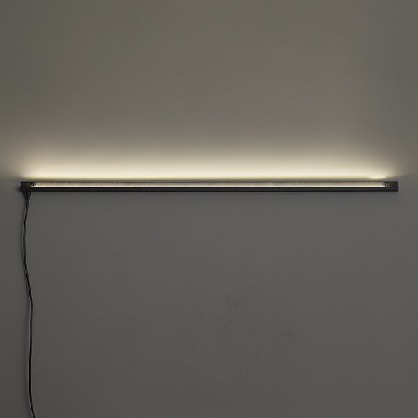Nowoczesny kinkiet czarny z LED - Letterbox