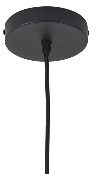 Nowoczesna lampa wisząca czarna 50 cm 3-źródła światła - Drum Duo