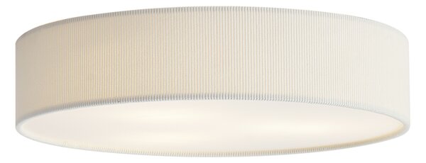 Nowoczesna lampa sufitowa biała z aksamitnym abażurem 46 cm 3-źródła światła - Luz
