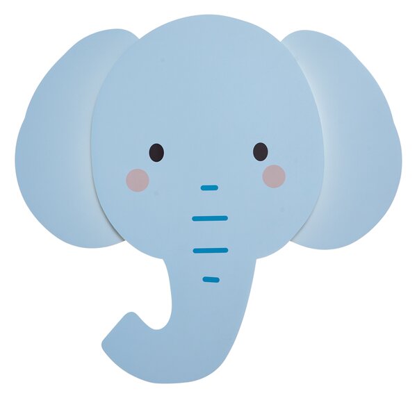 Dziecięca lampa ścienna niebieska z LED z 3-stopniowym ściemnianiem - Ellie the Elephant