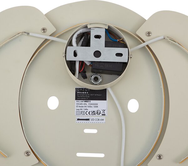 Dziecięca lampa ścienna beżowa z LED z 3-stopniowym ściemnianiem - Ellie the Elephant