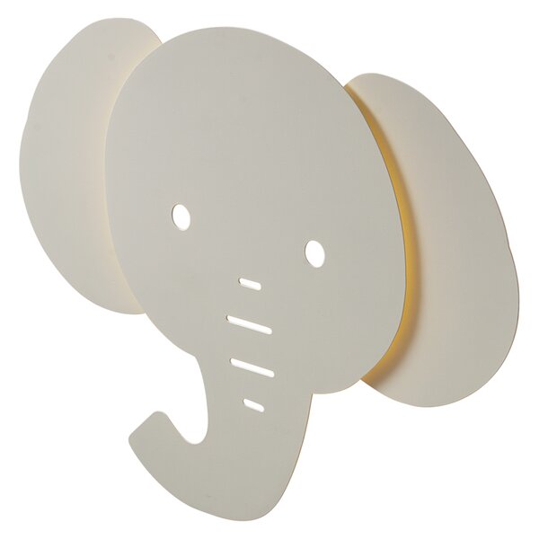 Dziecięca lampa ścienna beżowa z LED z 3-stopniowym ściemnianiem - Ellie the Elephant