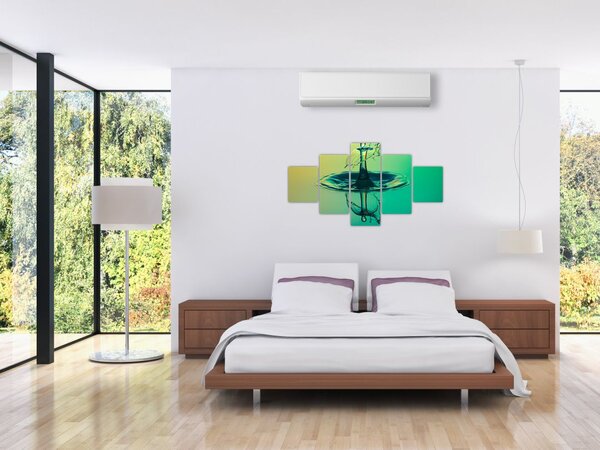 Obraz kropli wody (125x70 cm)