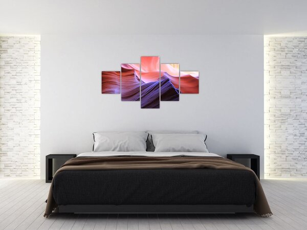 Obraz - kolorowy piasek (125x70 cm)