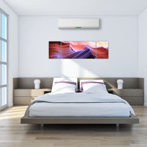 Obraz - kolorowy piasek (170x50 cm)