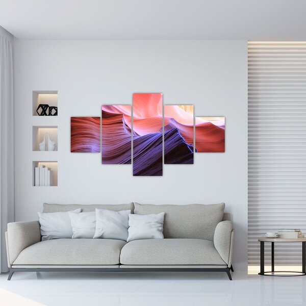 Obraz - kolorowy piasek (125x70 cm)