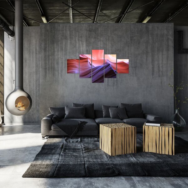 Obraz - kolorowy piasek (125x70 cm)