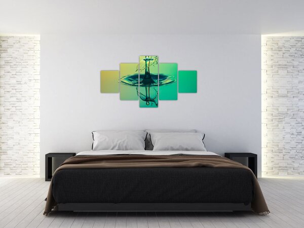 Obraz kropli wody (125x70 cm)