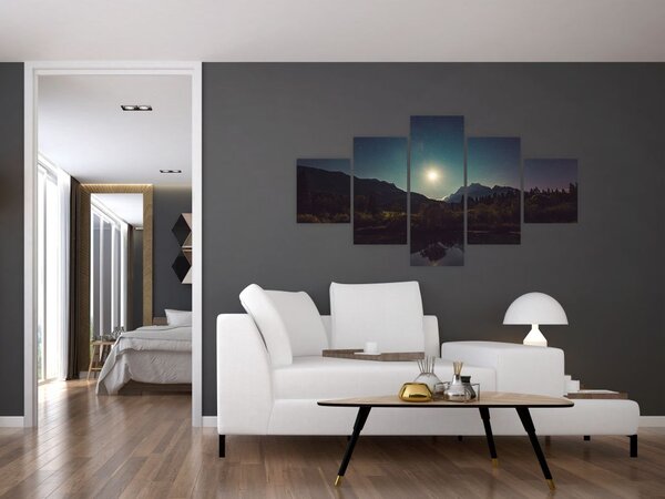 Obraz - nocne niebo (125x70 cm)