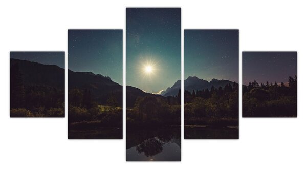 Obraz - nocne niebo (125x70 cm)