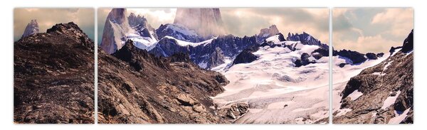 Obraz górskiego jeziora (170x50 cm)
