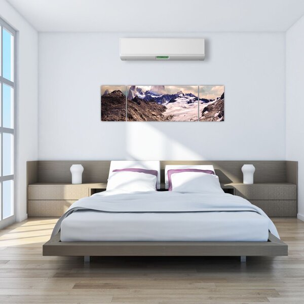 Obraz górskiego jeziora (170x50 cm)