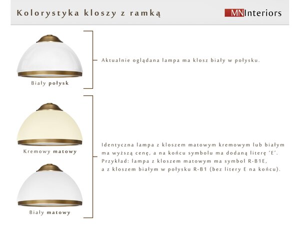 Plafon z dużym kloszem HR-PL3D