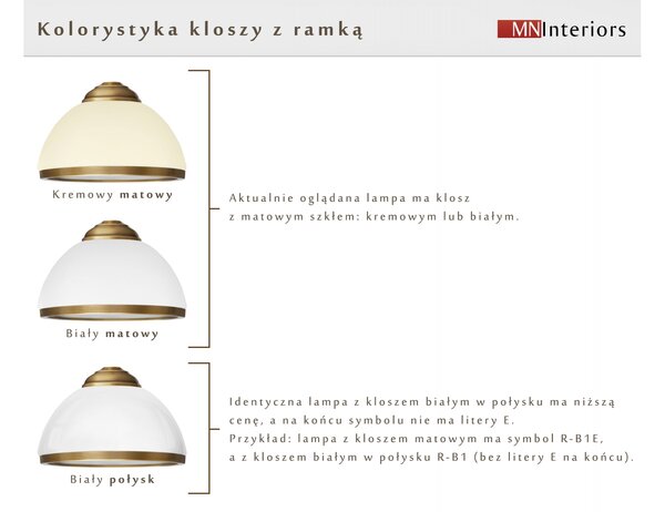 Stylowy złoty żyrandol z kloszami z ramką YR-S5AKE