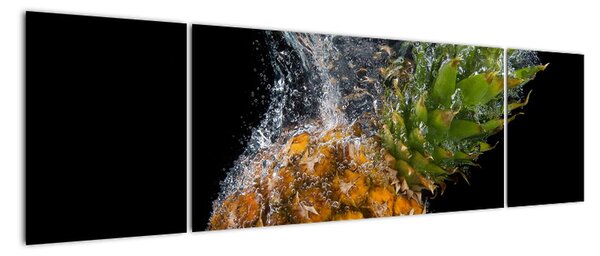 Obraz ananasa w wodzie (170x50 cm)