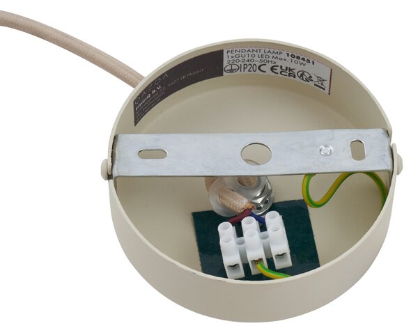 Nowoczesna lampa wisząca beżowa GU10 50 mm okrągła - Tubo