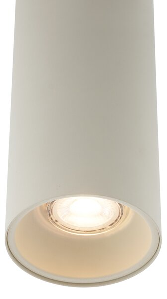 Nowoczesna lampa wisząca beżowa GU10 50 mm okrągła - Tubo