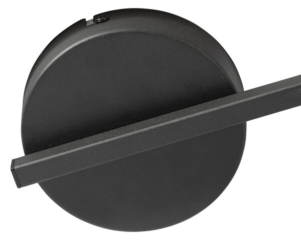 Reflektor sufitowy czarny GU10 50 mm 3-punktowy okrągły z podświetleniem i przełącznikiem 3-stopniowym - Back Up