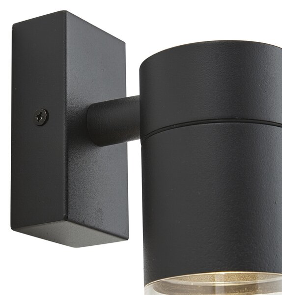 Nowoczesna lampa ścienna zewnętrzna czarna IP44 - Ensam