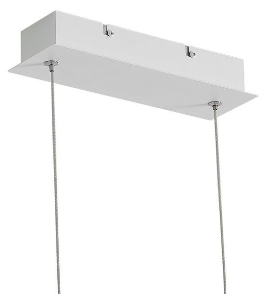 Lampa wisząca biała z LED z 3-stopniową regulacją jasności 2700-4000K z przełącznikiem DIP - Keane