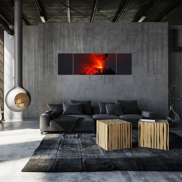 Obraz wulkanu (170x50 cm)