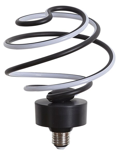 Żarówka dekoracyjna LED E27 Czarna Spiralna 6W 370 lm 3000K