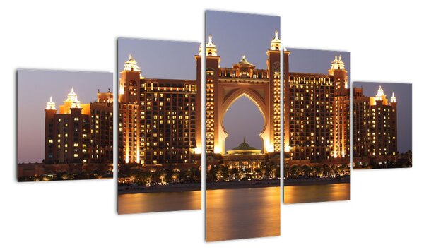 Obraz budowy w Dubaju (125x70 cm)