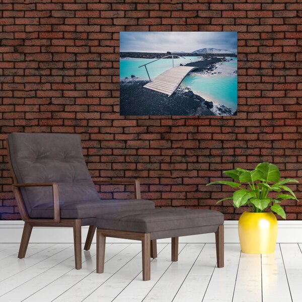 Obraz drewnianego mostu (70x50 cm)
