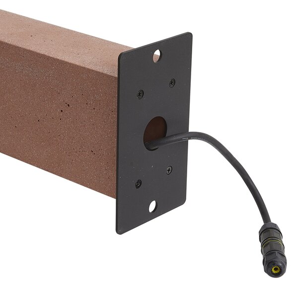 Nowoczesna lampa zewnętrzna stojąca terakota 65 cm IP44 - Pompei