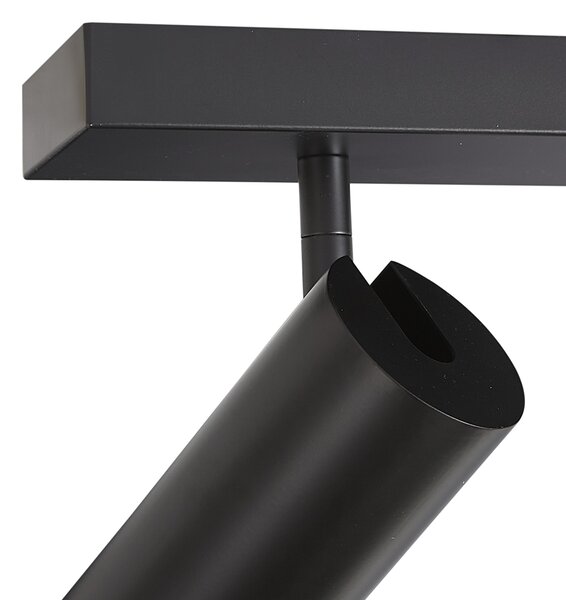 Nowoczesna lampa sufitowa czarna 102 cm 6-punktowa regulowana - Renna