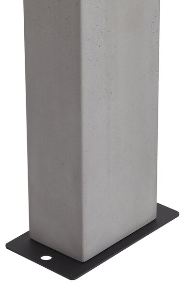Nowoczesny słupek oświetleniowy zewnętrzny szary 65 cm IP44 - Pompei