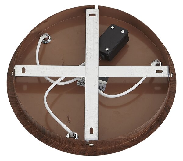 Lampa sufitowa Japandi z ciemnego drewna z regulowanymi spotami 3-punktowa IP44 - Ducha