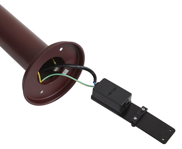 Nowoczesna lampa zewnętrzna ciemnoczerwona 80 cm IP44 - Gleam