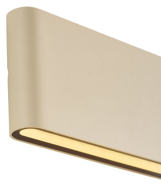 Nowoczesny kinkiet zewnętrzny beżowy 17,5 cm z LED IP65 - Batt