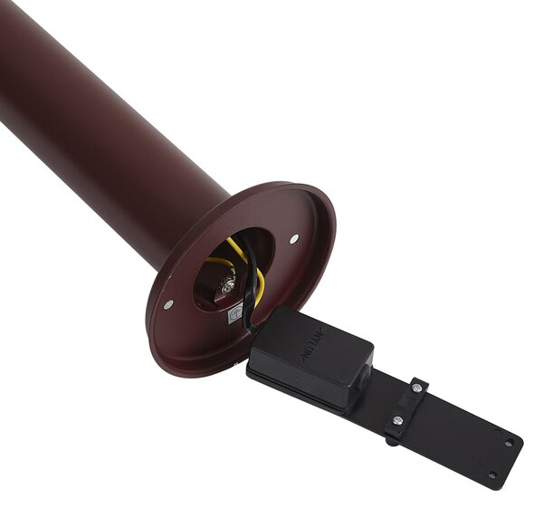 Nowoczesna lampa zewnętrzna ciemnoczerwona 50 cm IP44 - Gleam