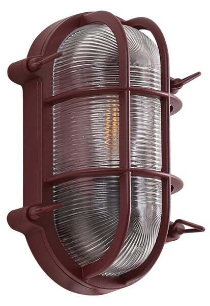 Zewnętrzna lampa ścienna ciemnoczerwona IP44 - Noutica