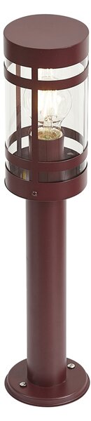 Nowoczesna lampa zewnętrzna ciemnoczerwona 50 cm IP44 - Gleam