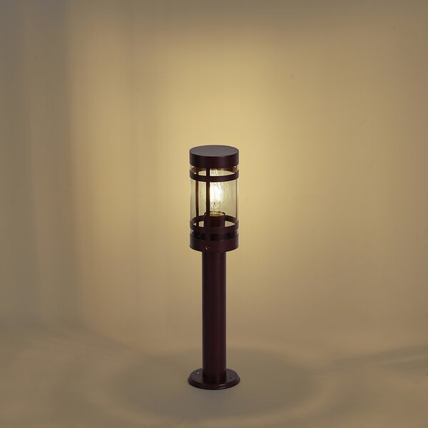 Nowoczesna lampa zewnętrzna ciemnoczerwona 50 cm IP44 - Gleam