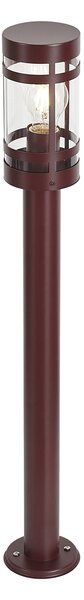 Nowoczesna lampa zewnętrzna ciemnoczerwona 80 cm IP44 - Gleam