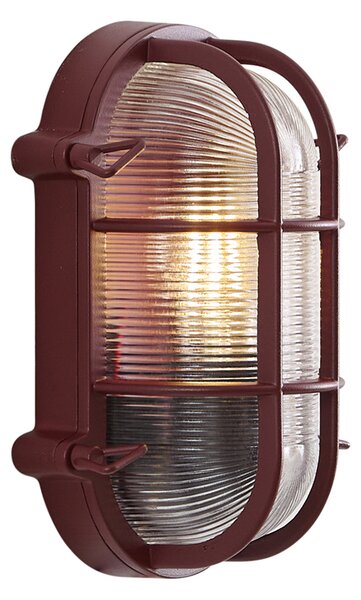 Zewnętrzna lampa ścienna ciemnoczerwona IP44 - Noutica