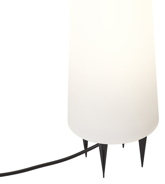 Stojąca lampa zewnętrzna biała 80 cm z LED IP44 - Fungi
