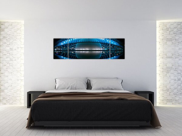 Obraz stadionu piłkarskiego (170x50 cm)