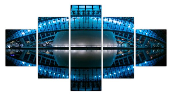 Obraz stadionu piłkarskiego (125x70 cm)