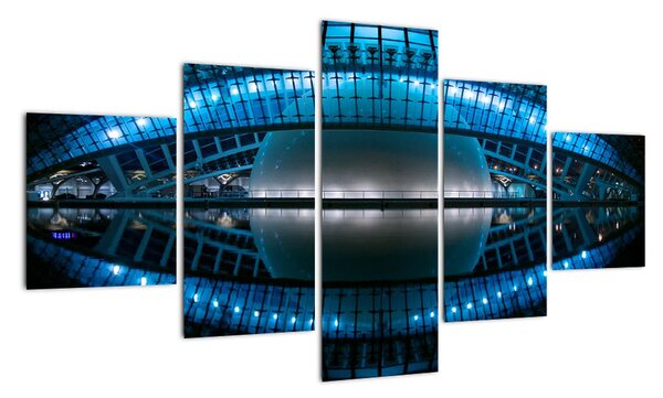 Obraz stadionu piłkarskiego (125x70 cm)