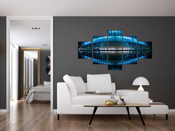 Obraz stadionu piłkarskiego (125x70 cm)
